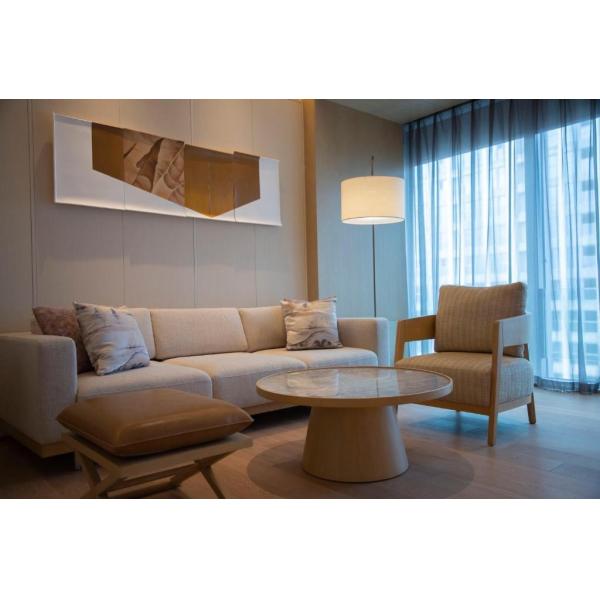 Hyatt Hotel Bedroom Furniture Vintage Era Decorations Full Length Double Layer Headboard