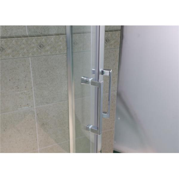Sliding 6mm Clear Glass Quadrant Shower Enclosures with Bright Aluminum Alloy Profiles