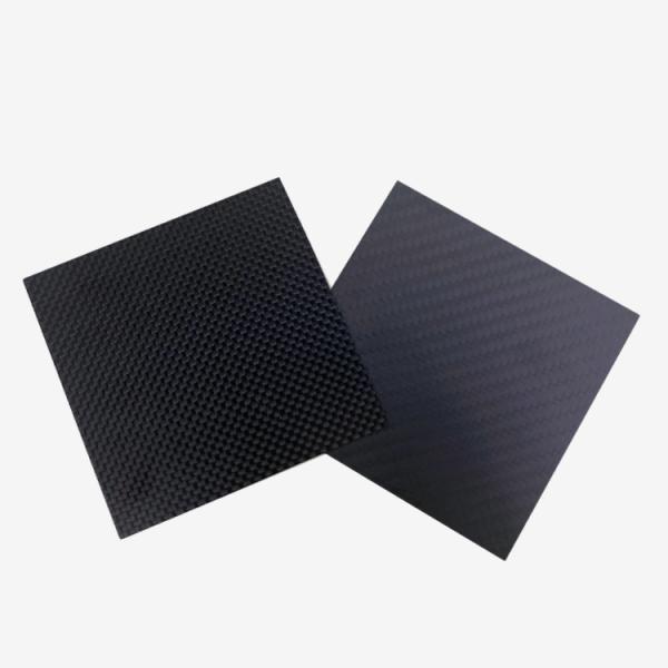 Plate CNC Custom Machining Carbon Fiber with 3K Twill Plain Design and Press Technology