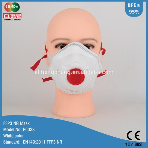 M8313 EN149 Fluid Resistant Hemispherical FFP3 Dust Mask With Valve