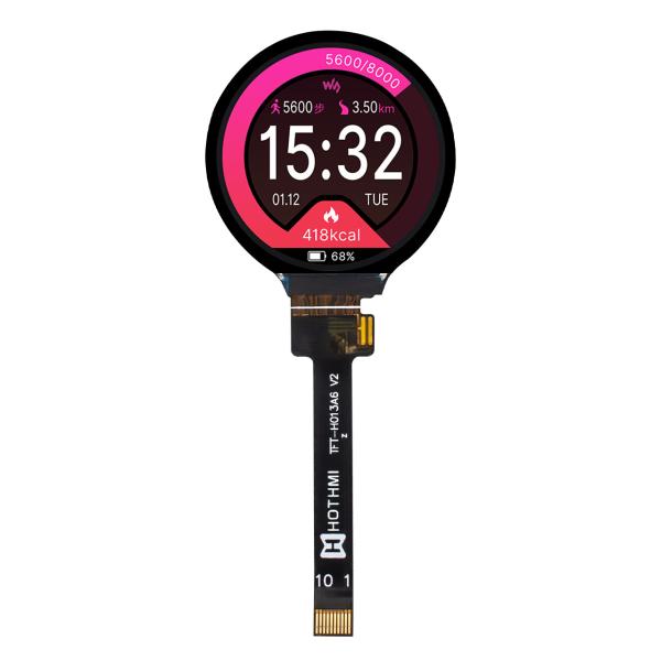 1.3 inch round240x240 color TFT LCD IPS SPI interface