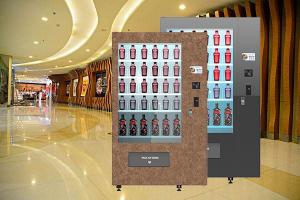 China Winnsen Design Wine Bottle Vending Machine With 32inch Advertising Touch Screen Cooling System Conveyor Belt wholesale