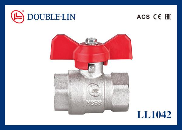 Quality 1/4 " To 1 1/4 "  Female X Female  25 Bar Brass Ball Valve With T Handle for sale