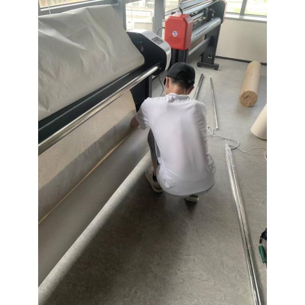 Dual Head Tungsten Cutting Blade Inkjet Cutting Plotter with Black or Blue Ink Color