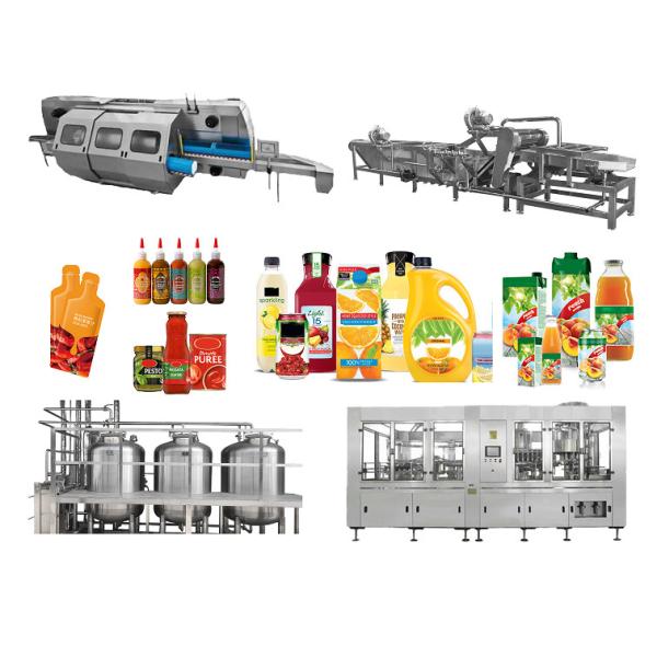 Industry Peach Juice Production Line Automatic Peach Processing Line Custom