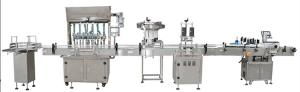 Automatic Cream Paste Liquid Filling Production Line With Capping Machine Labeling Machine