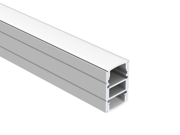 Quality Anodized IP20 Suspended Lighting LED Profile 100lm/w 17*24mm for sale