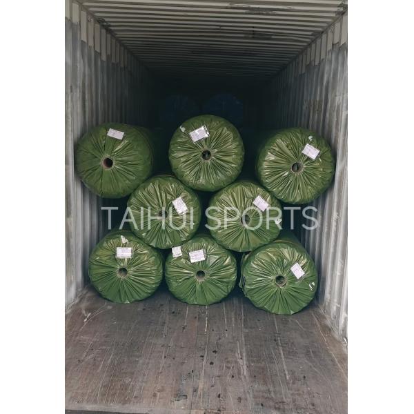High Shock Absorption 50mm Custom Size Outdoor Landscape Synthetic Artificial Turf For Soccer Sports Field 1