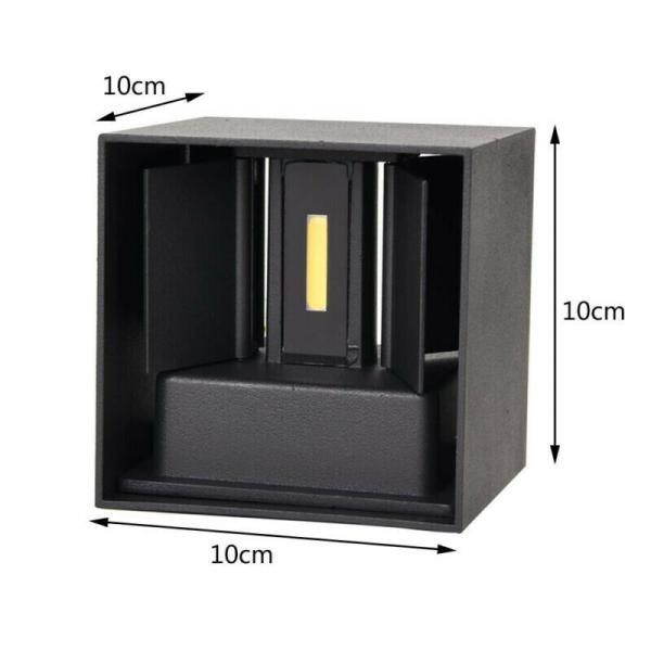 ETL Waterproof IP65 outdoor 6W 10W 12W COB wall light modern design led wall light