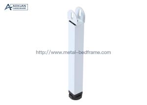 Iron White 30mmx30mm Adjustable Bed Frame Support Legs