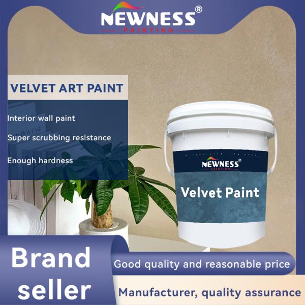 Decorative Matte Velvet Paint for Living Room Washable and Durable Artistic Finish