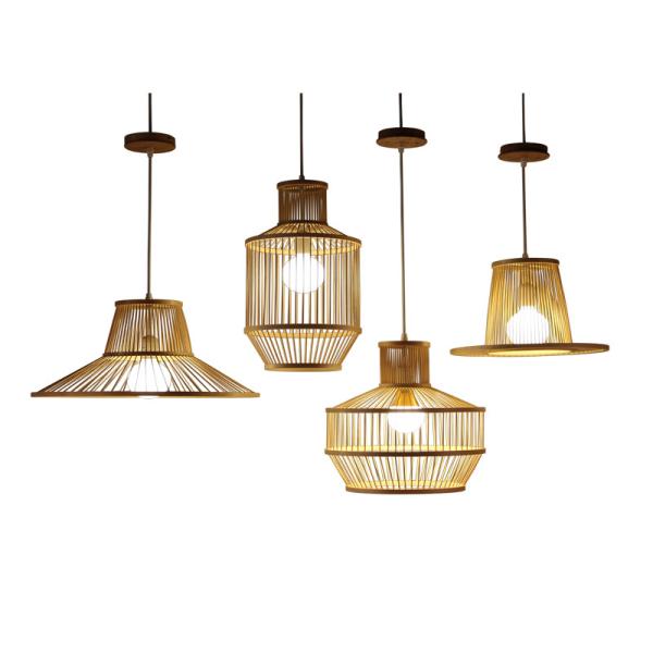 Wicker pendant Lamp shade For Kitchen Dining room Lighting Fixtures (WH-WP-11)