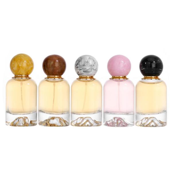 Custom Crystal 30ml 50ml Glass Perfume Bottles | Luxury Hand-polished Gold-stamped Logo | B2B Wholesale