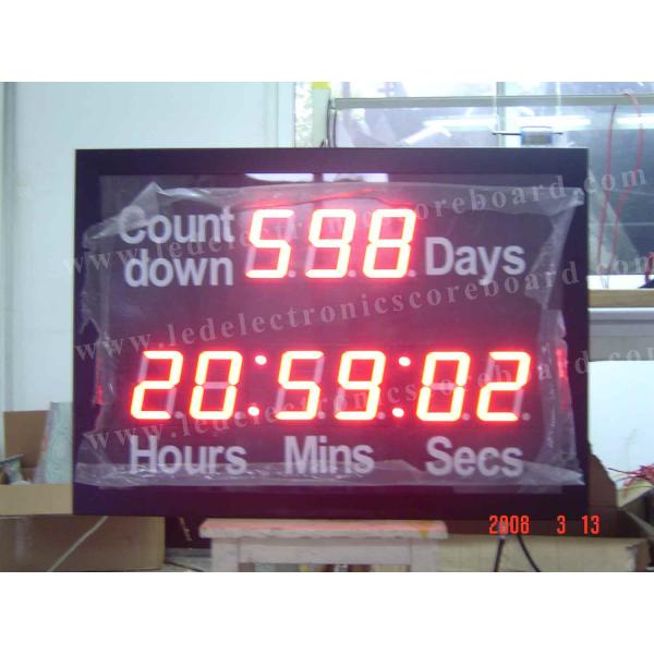 Outdoor Days Hours Minutes Seconds Countdown Timer Led For Countdown / Up