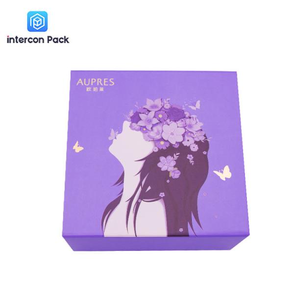 Hardcover Cardboard Paper Gift Boxes CMYK Folding Box With Magnetic Closure