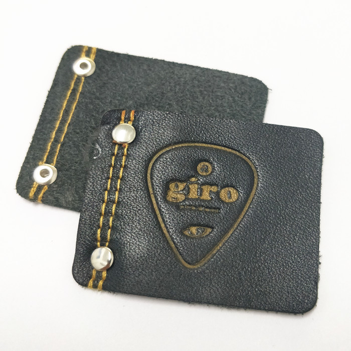 China Embossed Custom Leather Clothing Labels  Patch For Jeans on sale
