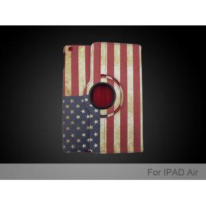 China Ipad air national flag design pu leather case wholesale