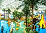 Hotel Custom Fiberglass Water Slides With Floats Bowl