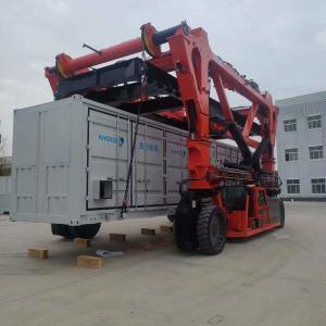 China 35T Port Straddle Carrier Price Automatic Spreader For Stacking Containers on sale