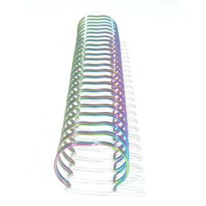 China Rainbow Metal Spiral Coil , Electroplating Book binding Wires wholesale