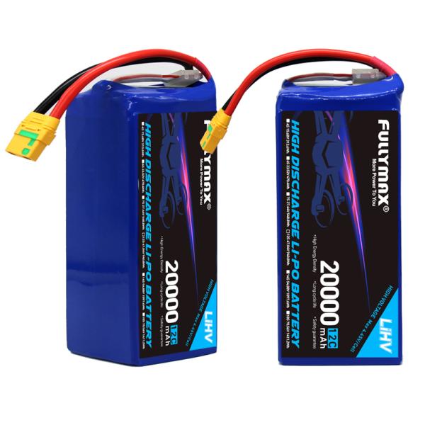12cell 20000mAh Lipo Battery Energy Density High Lithium Polymer Battery For Drone 47.04V 12C