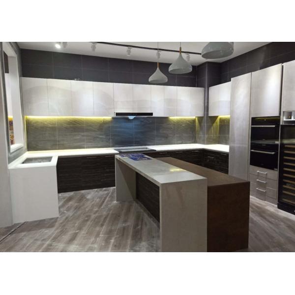 Hard Polished Quartz Stone Top Artificial Stone Table Top Impact Resistance