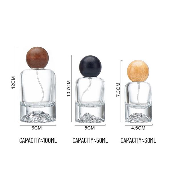 Custom Crystal 30ml 50ml Glass Perfume Bottles | Luxury Hand-polished Gold-stamped Logo | B2B Wholesale