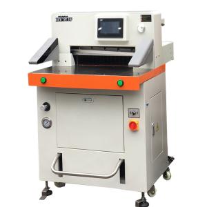 China Programmable Hydraulic Paper Cutting Machine 670mm With Touch Screen wholesale