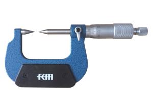 China KM 0-25mm Point Micrometer With Carbide-tipped Measuring Face wholesale