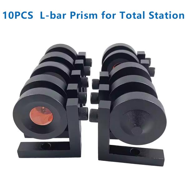 10pcs 90-degree monitoring prism GMP104, 1 inch L-bar reflector, suitable for total station L-bar prism