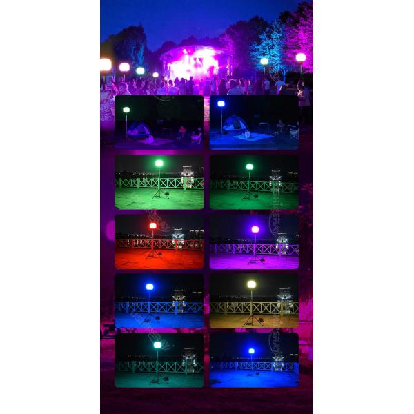 200W Mobile Lighting Tower Colorful Lighted Balloons For Party Event