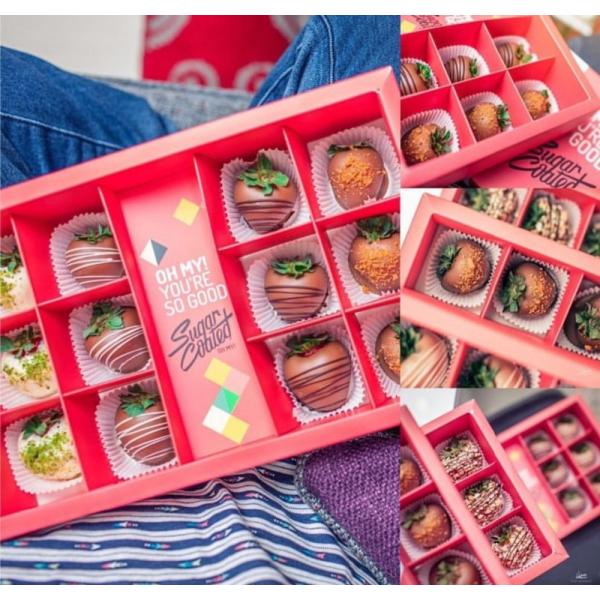 Gold Stamping Cardboard Macaron Paper Gift Box Packaging 6pcs With Lid