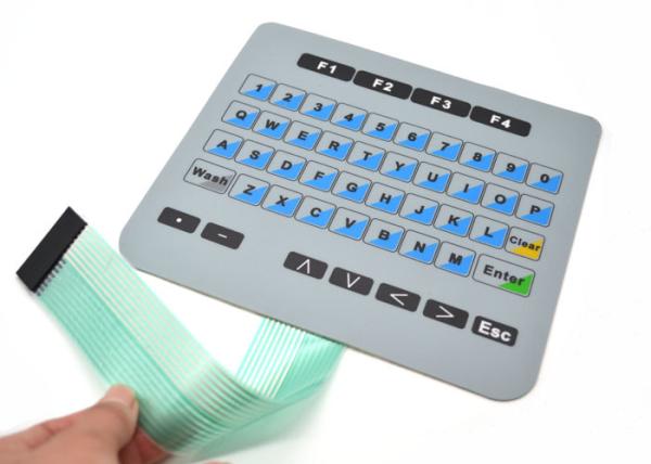 Quality Flat Membrane Keyboard Switch For Machanical Controller With Connector for sale