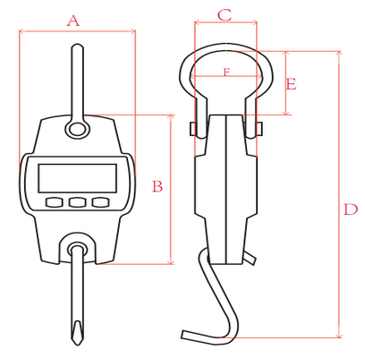 Attachable Bluetooth 600lb Crane Digital Electronic Hanging Scale