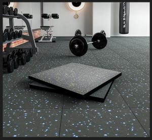 China Custom Rubber Floor Mats 1000mm*1000mm Interlocking Gym Flooring wholesale