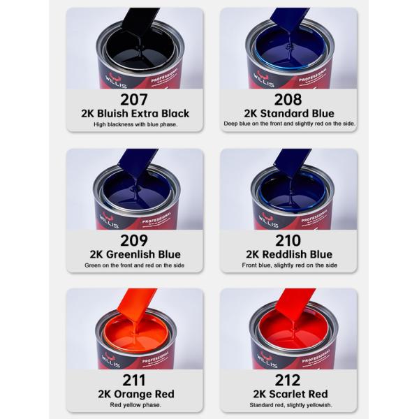 High Density Acrylic Resin 2K Solid Coating With Customizable Colors For Automotive Repair Paint, Providing Products Such As Body Filler And 2K/1K