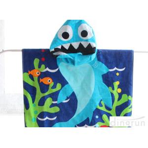 China Different Style Boys Towel Poncho , Kids Swimming Towels With Hoods wholesale