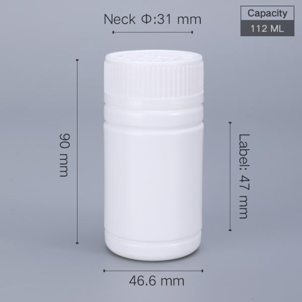 Empty Vitamin Plastic Pill Containers Capsule Medicine Bottles Bulk