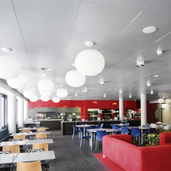 0.4-1.2mm Metal Ceiling Tiles Clip In Office Ceiling Tiles 600x600