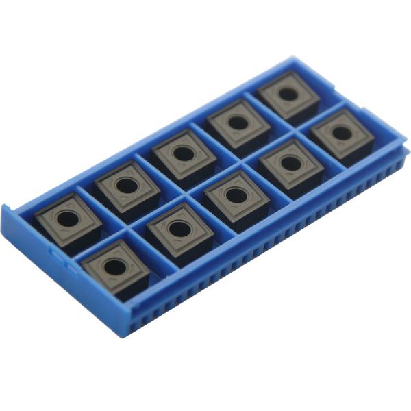 Black CNC Blade Square Carbide Inserts For Steel Finishing CNMG120404-FV