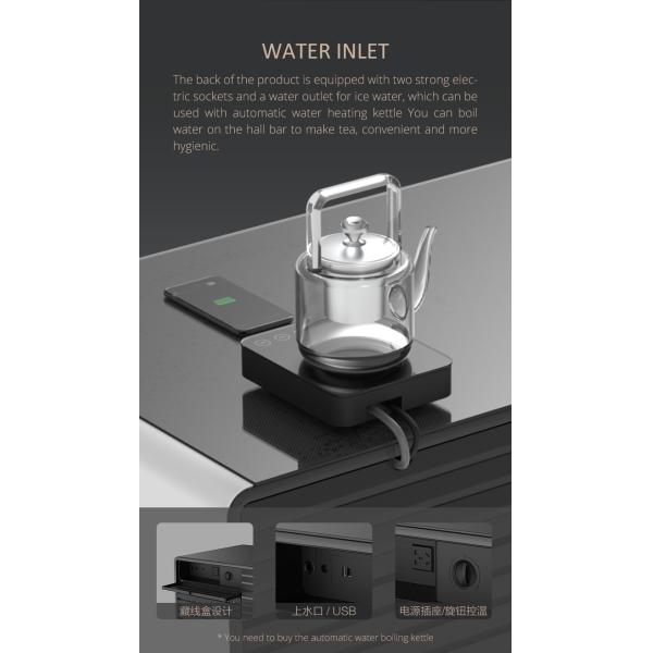 2024 Smart Coffee Table Mini Wireless Charging Dual Door Refrigerator for Living Room Furniture