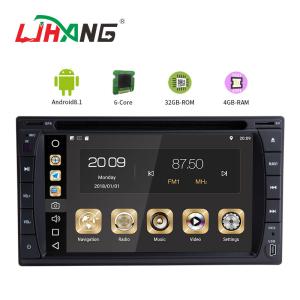 China Multipoint Screen Double Din Dvd Player , PX6 8core Android Car Dvd Player Gps Navigation wholesale