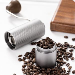 China Stainless Steel Metal Conical Burr Manual Coffee Bean Grinder Commercial Portable Washable Hand Cranked wholesale