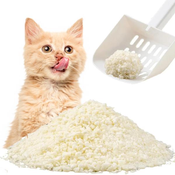 Free Sample and Free Delivery Customizable Flavors Biodegradable Cassava Cat Sand From Natural Tapioca Starch Excellent Clumping Non-Toxic Mixed Cat
