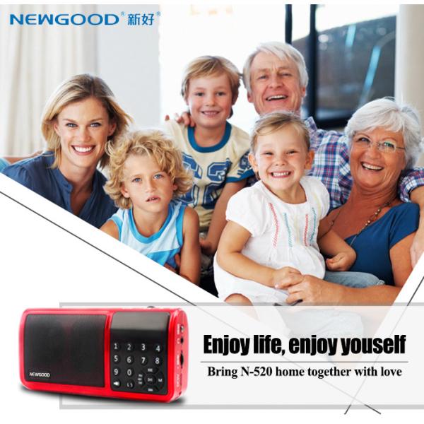 Quality AM/FM/SW radio portable subwoofer player speaker with LED flashlight for sale