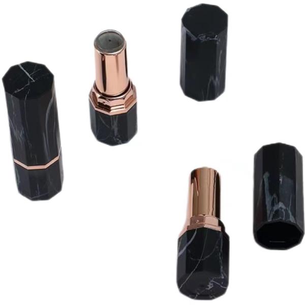 Lip Gloss Custom Packaging Plastic Lipstick Container with Metallic Material
