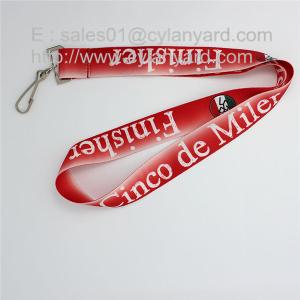 Discounted sublimation neck strap with metal trigger clip,