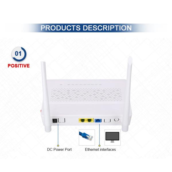 Single Mode Plastic XPON ONU Router 1GE1FE FTTH ONU Wifi Modem