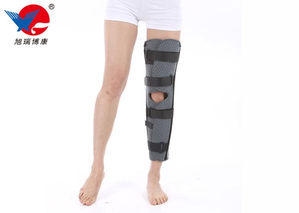 Quality Aluminum Alloy Adjustable Knee Support Two - Sided Brushed Nylon Better Immobilization for sale