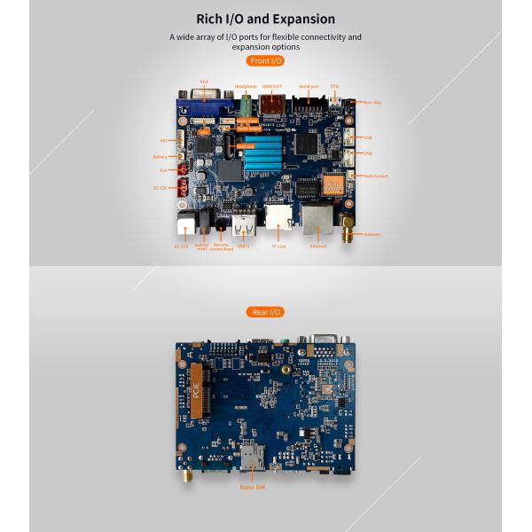 C0 Smart Minicomputer Mainboard Dual-core Mali-400MP2 100mm* 72mm HDMI 1.4 interface, up to 1080P